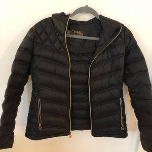 Michael Kors packable down fill puff jacket